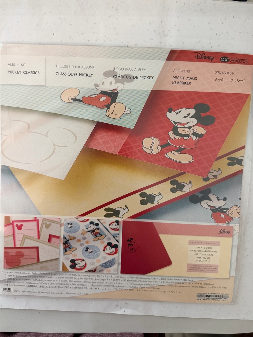 Creative Memories Disney Mickey Classics Scrapbook Kit - Red & Cream